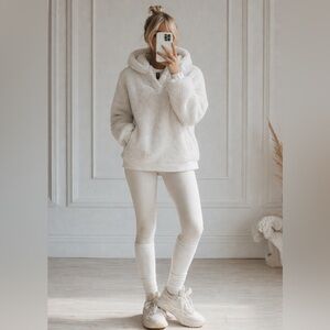 Lukka Lux Fuzzy Faux Fur Hoodie Sweatshirt M